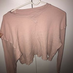 BRANDY MELVILLE long sleeve t, waffled